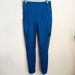 Lululemon Sole Training 7/8 Tight Blue Mesh Legging 4